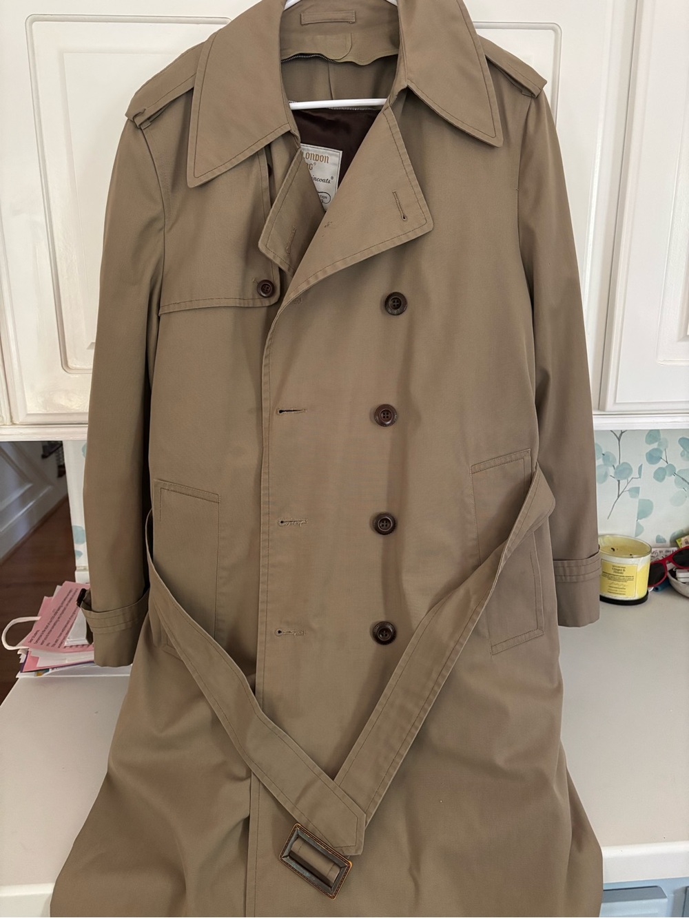London Fog Men’s Trench Coat in Khaki